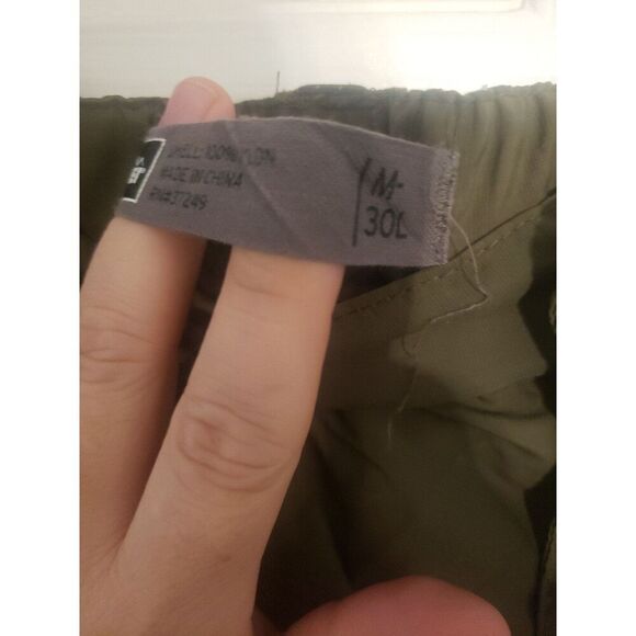 REI Olive Green Men's Flat Front Shorts - Picture 4 of 6